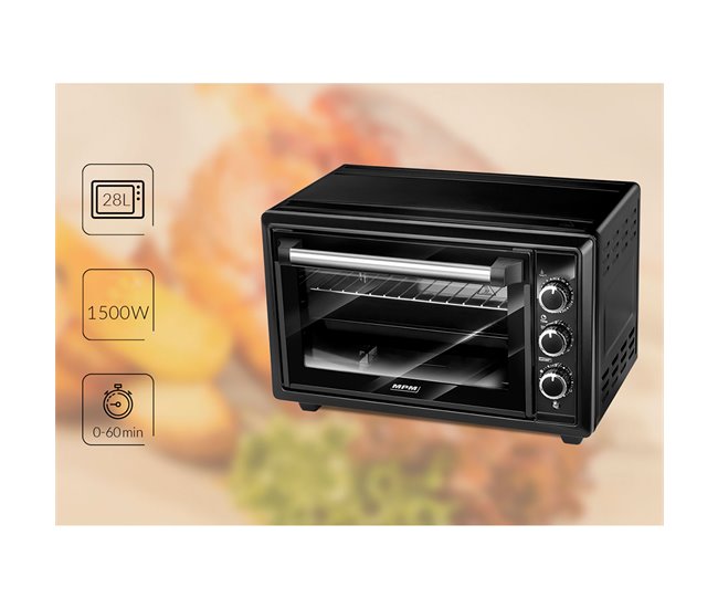 Mini horno MPM MPE-28/T Negro