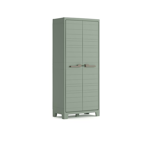 Armario de resina exterior  PLANET outdoor alto 182x80x44cm verde Verde