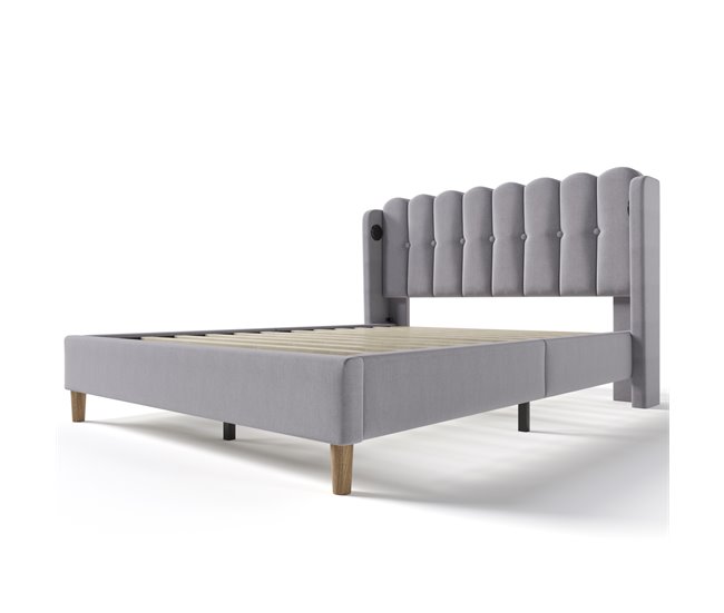 Camas de matrimonio 153x208 Gris