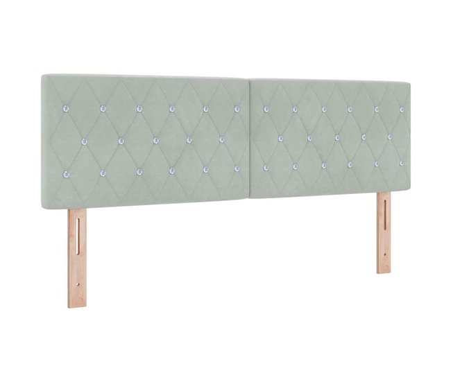 Cabecera De Terciopelo 160 Azul