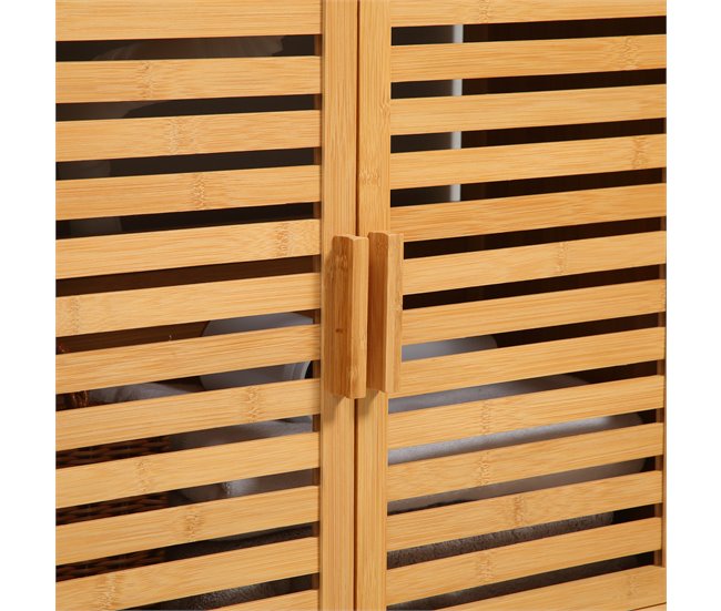 Armario de Baño Bambú kleankin, hogar - baño Marron