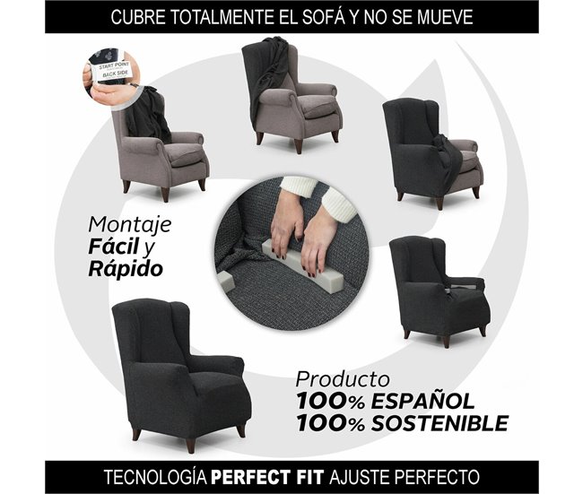 Funda para sillón orejero NIAGARA Rosa