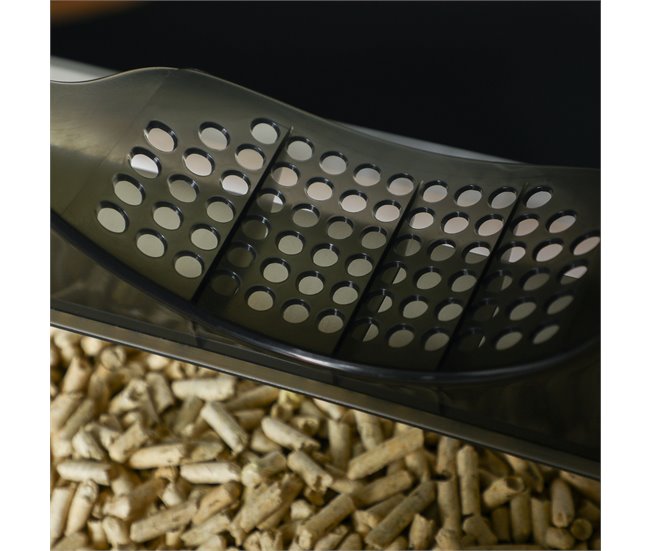 Arenero para Gatos PP, ABS PawHut Gris