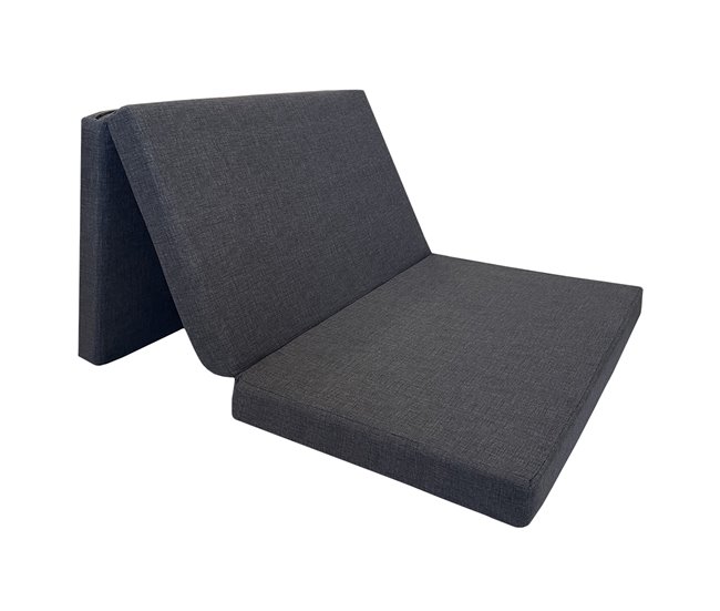 Acomoda Textil – Colchón Plegable con Espuma Alta Densidad. Gris