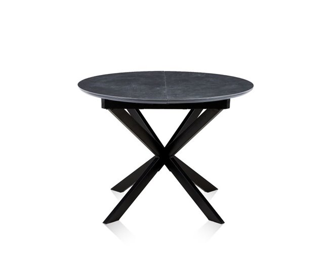 Mesa redonda extensible Onix 140x100 Negro