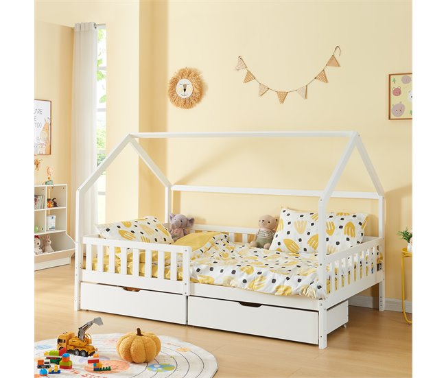 Set de 2 cajones debajo de la cama Ydre con ruedas 