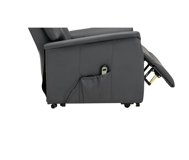 Sillón relax eléctrico piel sintética MAX Antracita