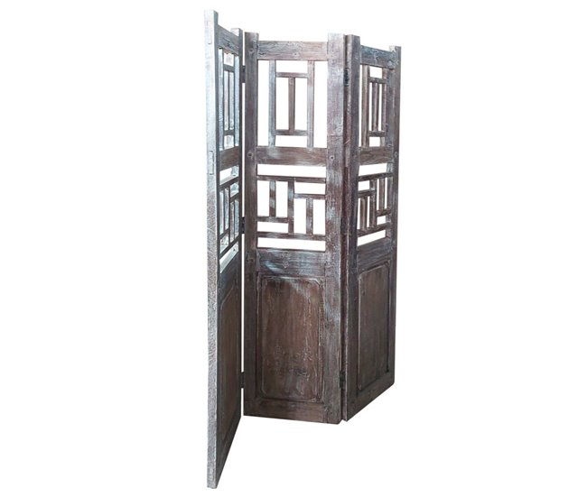 Biombo de madera Marron