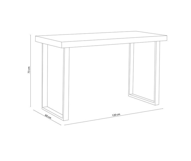 Mesa de estudio Natural 120x60 Blanco