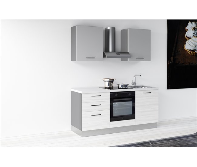 Cocina GILDA 2.0 Derecha Blanco/ Gris