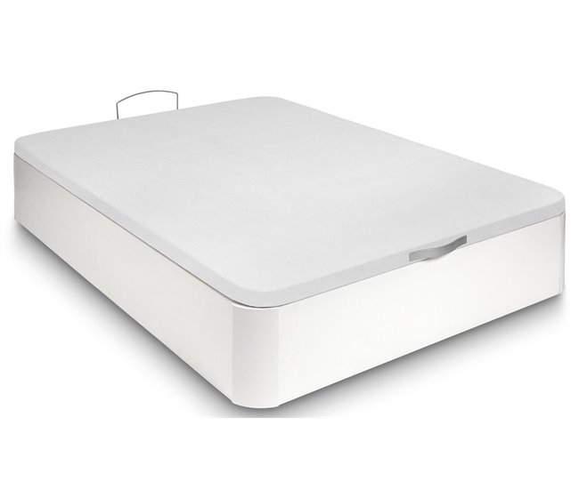 PACK CANAPÉ DE MADERA  + COLCHÓN VISCOELÁSTICO 90x190 Blanco