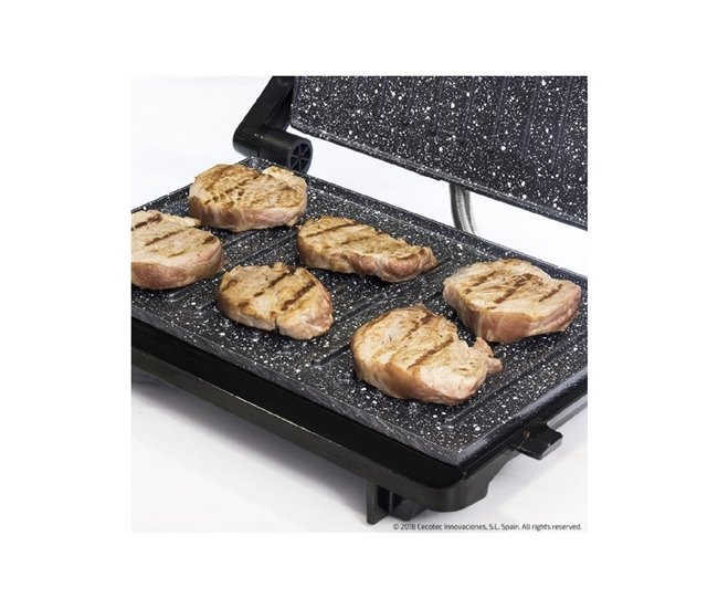 Cecotec Parrilla eléctrica Parrilla Eléctrica Rock'Ngrill 750 Ful Negro