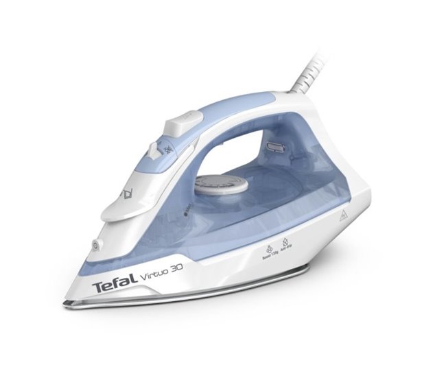 Plancha vapor TEFAL FV2C4 2000W Blanco/ Azul