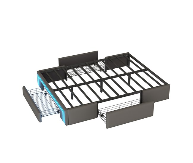 Camas de matrimonio 160x200 Gris