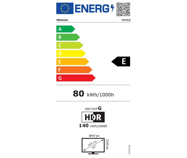 TV HISENSE A6Q 4K Smart TV Negro