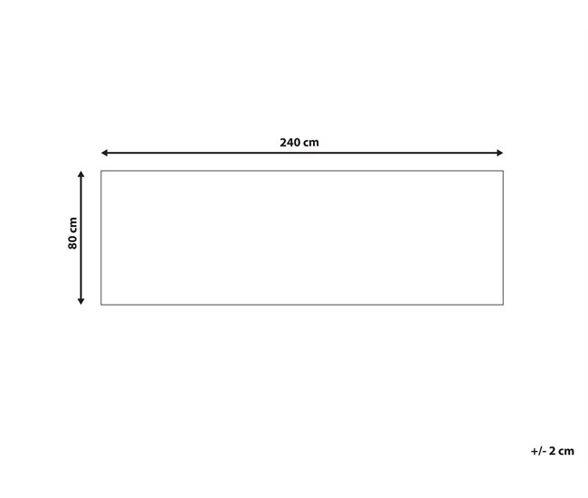 Beliani De corredor COLACHEL 80x240 Multicolor