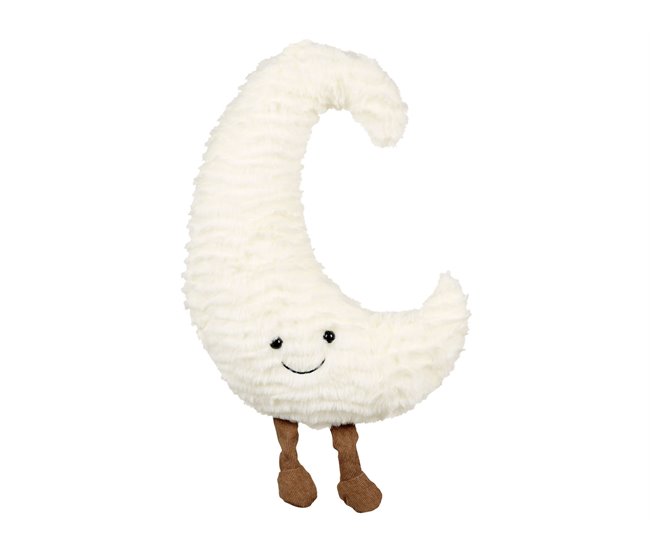 Beliani Cojín decorativo MOONLIGHTER Blanco/ Beige