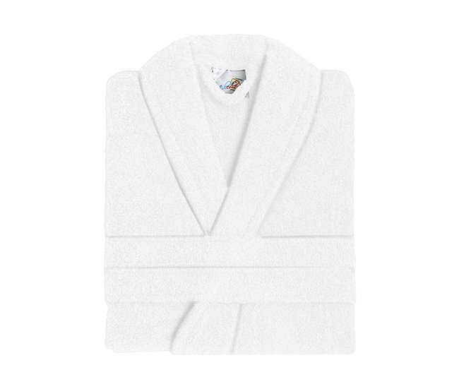 Acomoda Textil – Albornoz Unisex de Rizo Blanco