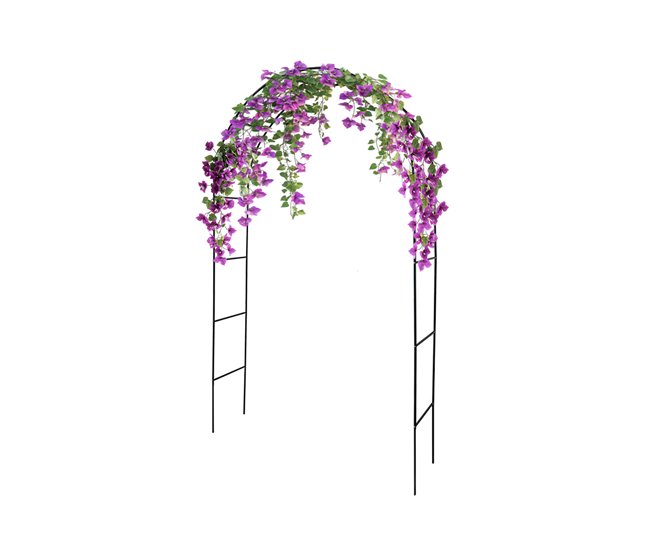 Acomoda Textil – Arco de jardín de Metal para Eventos. Negro