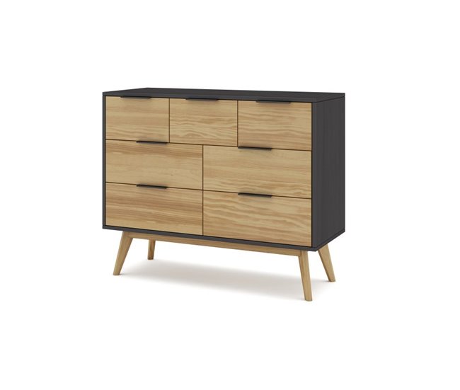 Cómoda Numa 120 Blanco/ Madera