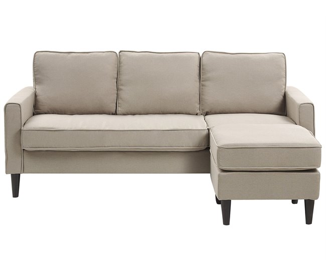 Beliani Sofá de 3 plazas Poliéster AVESTA Azul Marino