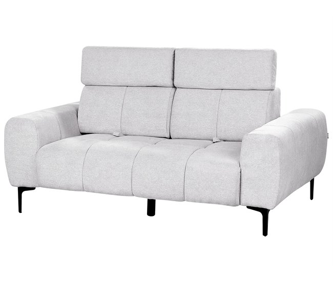 Beliani Sofá de 2 plazas Poliéster VEGAMO Beige