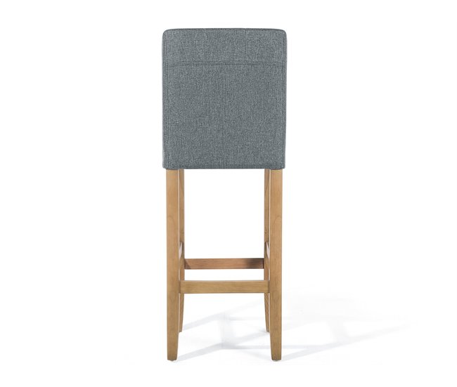 Beliani Silla de bar MADISON Gris