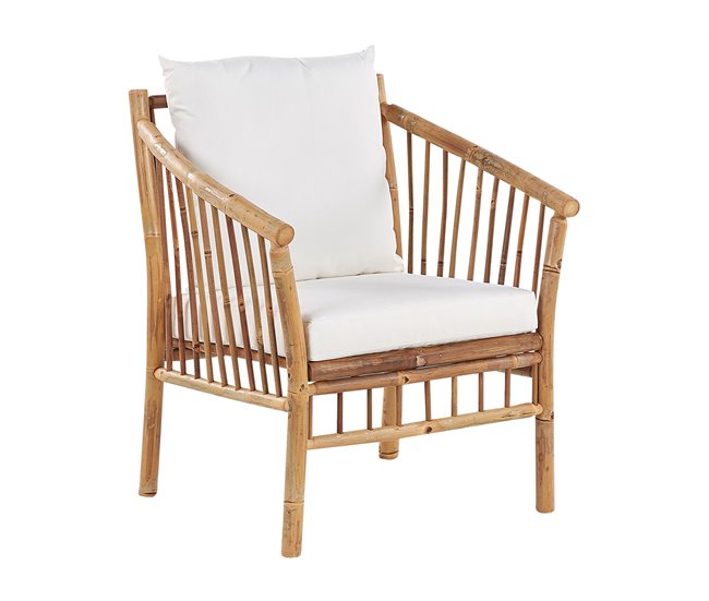 Beliani Conjunto de jardín Madera de bambú MAGGIORE Marron