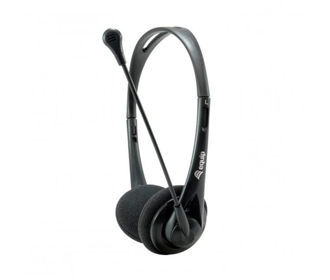 Auricular Equip Life con micrófono jack Negro