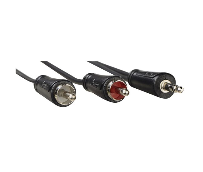 Cable Audio Jack a 2 RCA 00205110 Negro