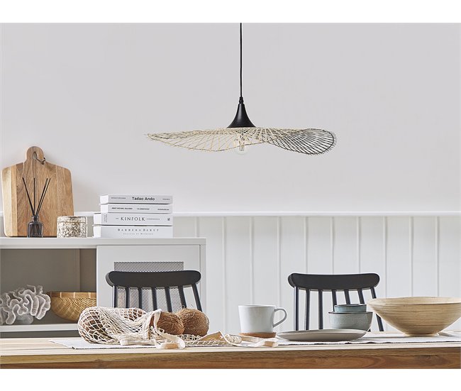 Beliani Lámpara colgante FLOYD Marron