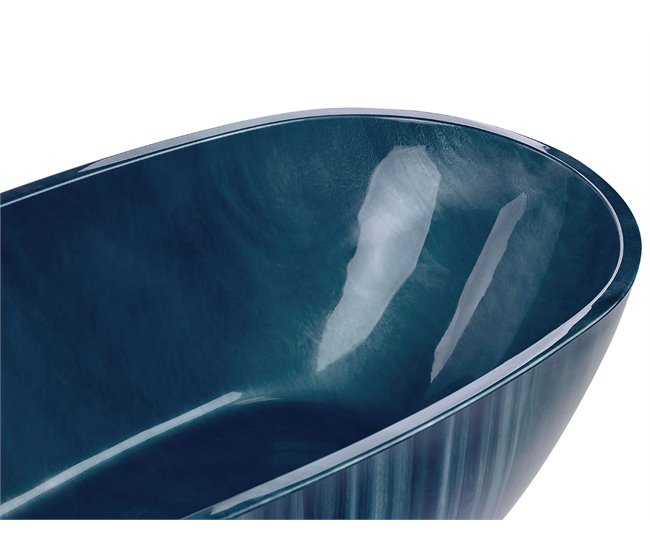 Beliani Bañera independiente RIOJA 80x170 Azul Marino
