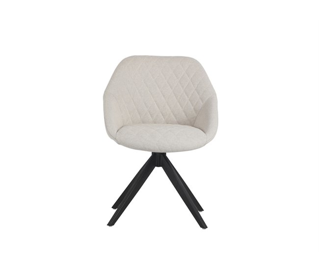 Silla comedor rotativa LLAVE Beige