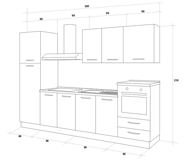 Cocina GILDA 2.0 derecha Gris Claro/ Madera Gris