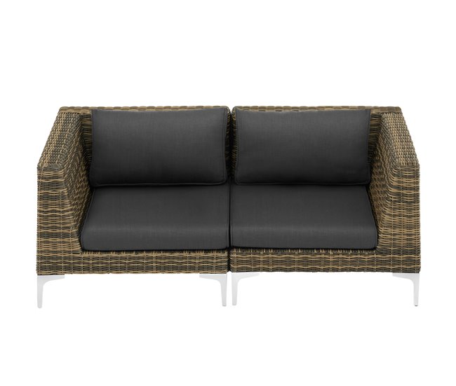 Pieza modular para conjunto de ratán Marron