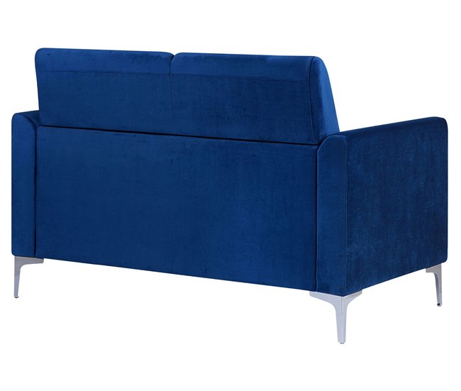 Beliani Conjunto de sofás FENES Azul Marino