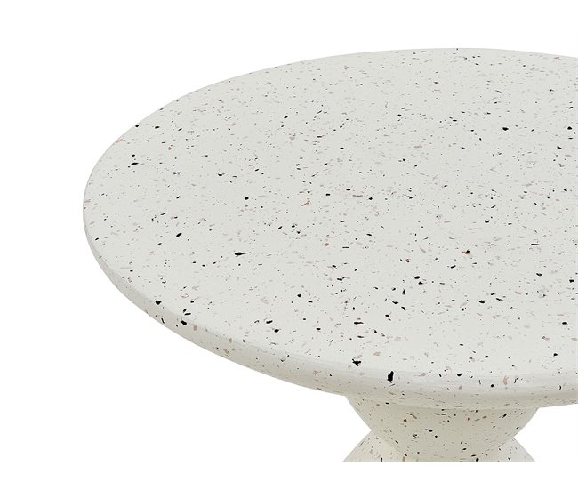 Beliani Mesa auxiliar CAFFI Crema