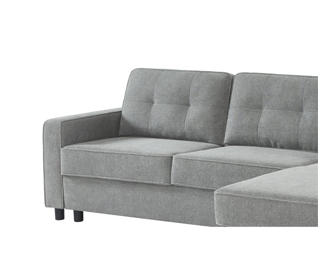 Chaise longue CIAN reversible 3 plazas gris Gris