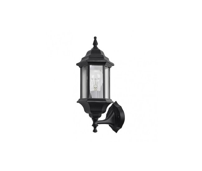 Aplique De Exterior Aluminio Serie Pollux Negro