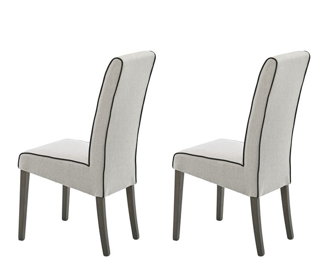 Pack de 2 sillas de comedor VERONA  Beige