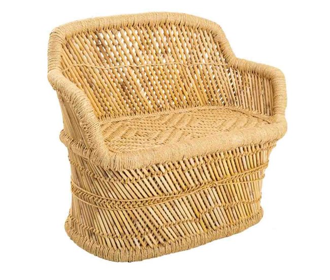 Sofá de bambú Marron