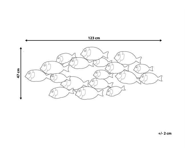 Beliani Decoración de pared FERMIUM Azul