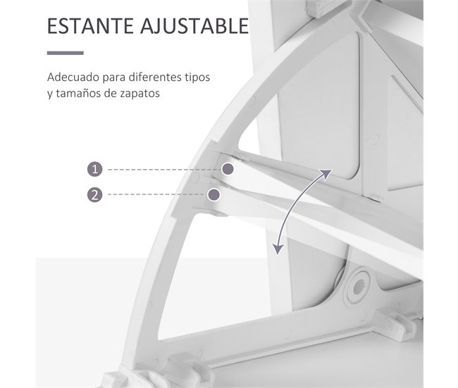Conjunto Muebles de Entrada Tablero de partículas HOMCOM 90 Blanco