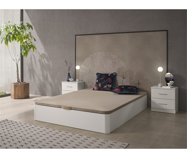 Canapé Estela Abatible Madera 150x190 Blanco