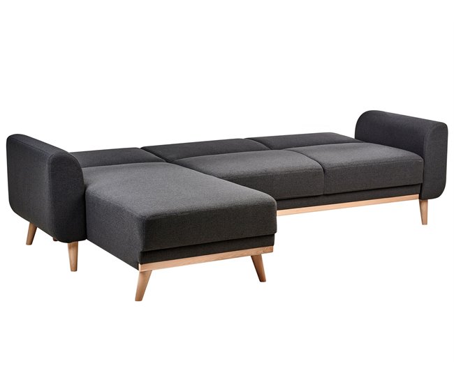 Beliani Sofá esquinero Poliéster OLLSTA Beige