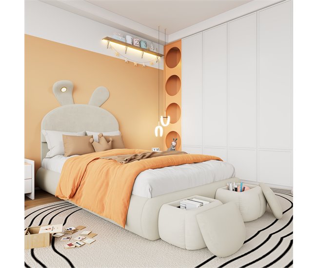 Camas infantiles 104x237 Beige