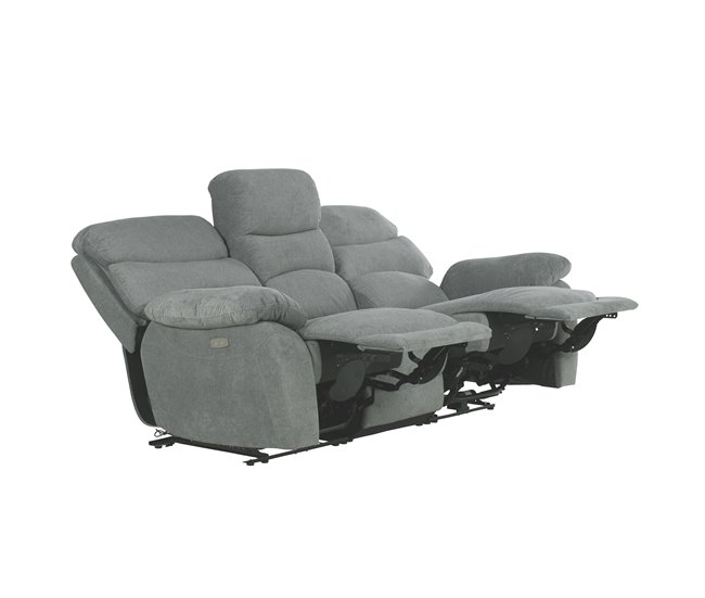 Sofá 3 plazas 2 asientos relax eléctricos ESPRIT Verde