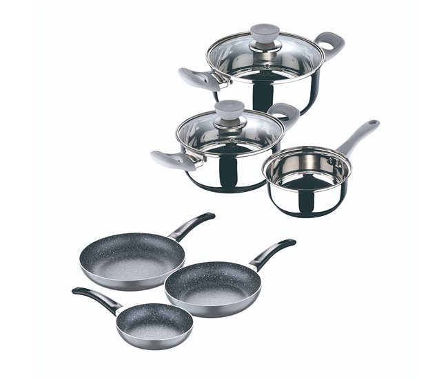 Set  set 5pc bateria cocina  y set 3pc sarten Multicolor
