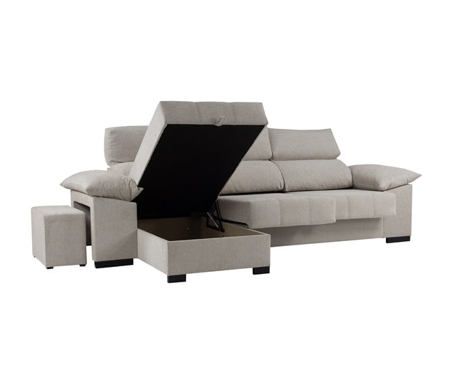 Chaise longue LUCAS Beige