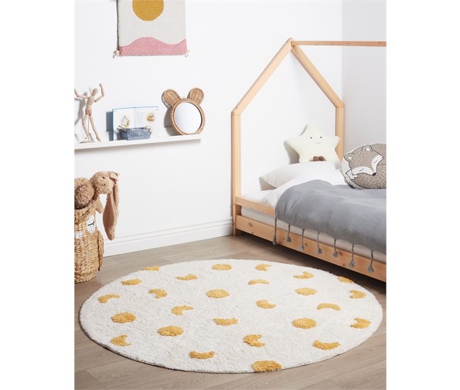 Beliani Alfombra de pelo corto LOTI Beige
